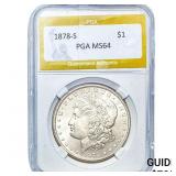 1878-S Morgan Silver Dollar PGA MS64