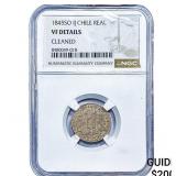 1845 Chile Silver Real NGC VF Details