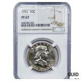 1952 Franklin Half Dollar NGC PF67