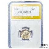 1916 Mercury Silver Dime PGA MS65FB