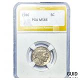 1936 Buffalo Nickel PGA MS66