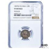 1807 Colonial Spain Silver 1/2 Real NGC VF Details