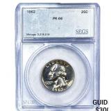 1962 Washington Silver Quarter SEGS PR66