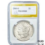 1900-O Morgan Silver Dollar PGA MS66