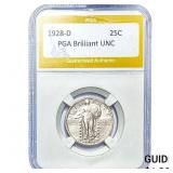 1928-D Standing Liberty Quarter PGA Brilliant UNC
