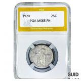 1920 Standing Liberty Quarter PGA MS65FH