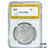 1889 Morgan Silver Dollar PGA MS66