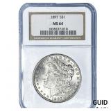 1897 Morgan Silver Dollar NGC MS64