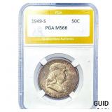 1949-S Franklin Half Dollar PGA MS66