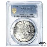 1889-S Morgan Silver Dollar PCGS MS62