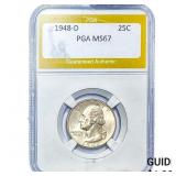 1948-D Washington Silver Quarter PGA MS67