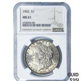 1902 Morgan Silver Dollar NGC MS61