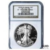 2000-P Silver Eagle NGC PF70 Ultra Cameo