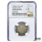 1874 Chile Silver 20 Cent NGC G Details