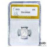 1915 Barber Dime PGA MS66