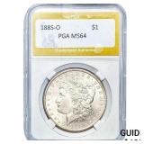 1885-O Morgan Silver Dollar PGA MS64