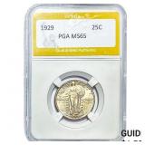 1929 Standing Liberty Quarter PGA MS65