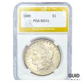 1889 Morgan Silver Dollar PGA MS65