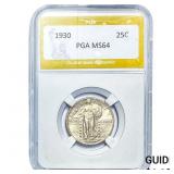 1930 Standing Liberty Quarter PGA MS64