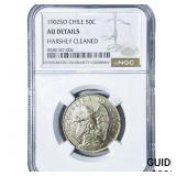1902-SO Costa Rica Silver 50 Centavos NGC AU Detai