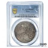 1934 Sol Peru PCGS MS64