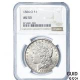 1886-O Morgan Silver Dollar NGC AU53