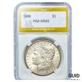 1888 Morgan Silver Dollar PGA MS65