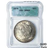 1879 Morgan Silver Dollar ICG MS64