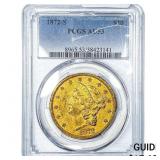 1872-S $20 Gold Double Eagle PCGS AU53