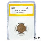 1873 Indian Head Cent PGA XF Details DDO Closed 3