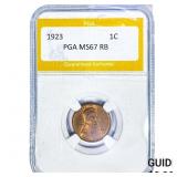 1923 Wheat Cent PGA MS67RB