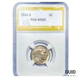 1931-S Buffalo Nickel PGA MS65