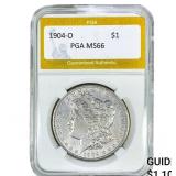 1904-O Morgan Silver Dollar PGA MS66