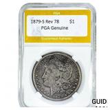 1879-S Rev 78 Morgan Silver Dollar PGA Genuine