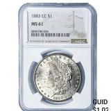 1883-CC Morgan Silver Dollar NGC MS61