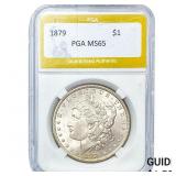 1879 Morgan Silver Dollar PGA MS65