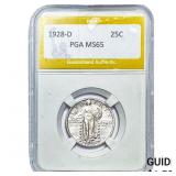 1928-D Standing Liberty Quarter PGA MS65