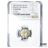 1853 Bolivia Silver Medal NGC VF Details