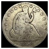 1858-O Silver Half Dollar NICELY CIRCULATED