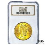 1903 $20 Gold Double Eagle NGC MS63