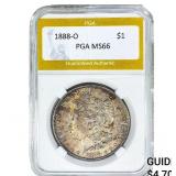 1888-O Morgan Silver Dollar PGA MS66