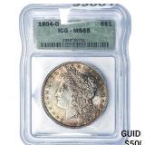 1904-O Morgan Silver Dollar ICG MS65