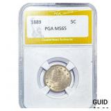 1889 Liberty Victory Nickel PGA MS65