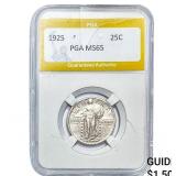 1925 Standing Liberty Quarter PGA MS65