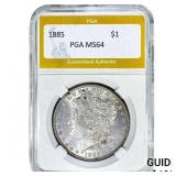 1885 Morgan Silver Dollar PGA MS64