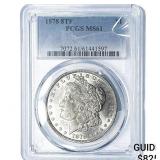 1878 8TF Morgan Silver Dollar PCGS MS61