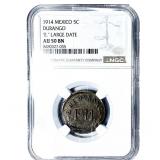 1914 Mexico Durango Copper 5 Centavos 
