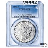 1890-S Morgan Silver Dollar PCGS AU50