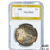 1881 Morgan Silver Dollar PGA MS65