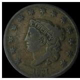 1831 Coronet Head Large Cent LIGHTLY CIRCULATED